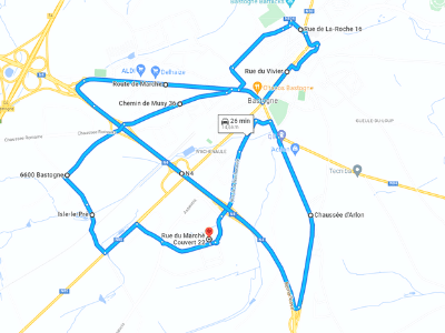 Parcours Itinéraire n°2 — Centre GOCA Bastogne