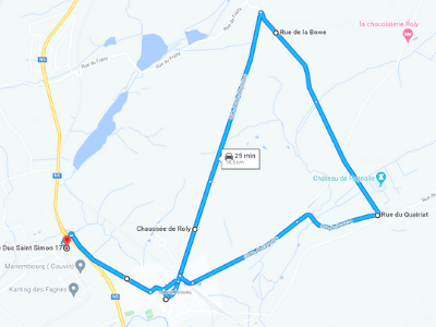 Parcours Itinéraire n°3 — Centre GOCA Mariembourg